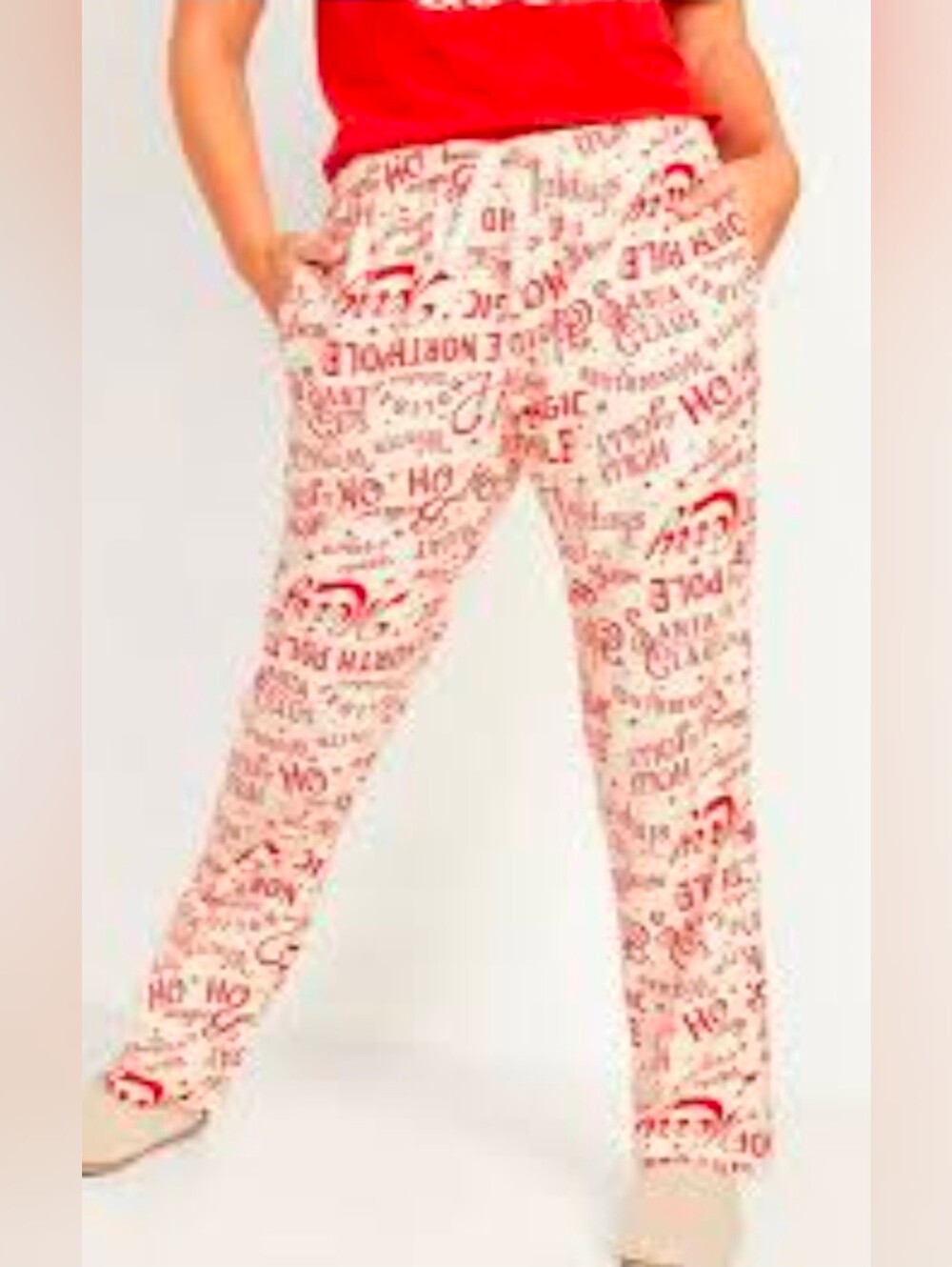 Old Navy Winter Greetings flannel pajama pants-Lg # 102